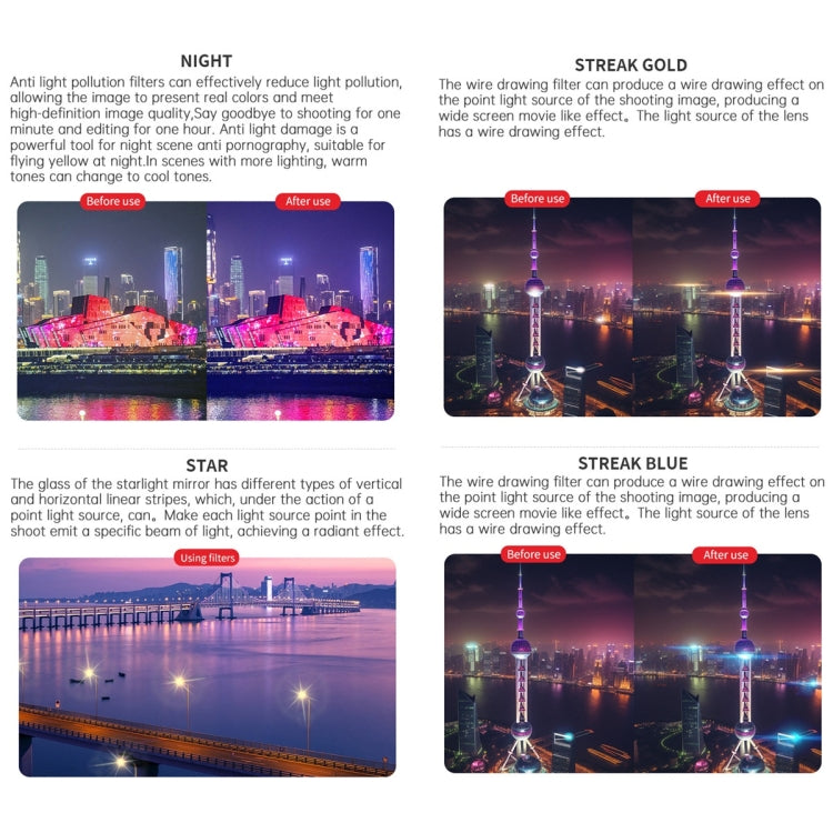 For DJI Air 3 JSR KB Series Drone Lens Filter, Filter:3 in 1 - free shipping - PMC TechLife - Order now!