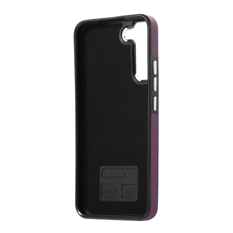 For Samsung Galaxy S23 5G Side Leather Magsafe Phone Case(Dark Purple) - Galaxy S23 5G Cases by PMC TechLife | Online Shopping South Africa | PMC TechLife