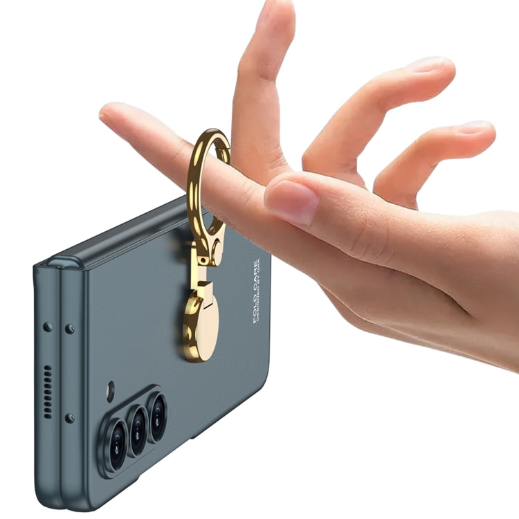 For Samsung Galaxy Z Fold5 GKK Ultra-thin Triaxial Ring Holder PC Phone Case(Black) - Galaxy Z Fold5 Cases by GKK | Online Shopping South Africa | PMC TechLife | Buy Now Pay Later Mobicred