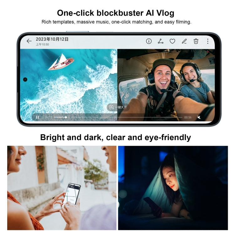 Honor Play 50 Plus, 12GB+256GB, 6.8 inch MagicOS 7.2 Dimensity 6020 Octa Core up to 2.2GHz, Network: 5G, OTG, Not Support Google Play(Purple) - free shipping - PMC TechLife - Order now!
