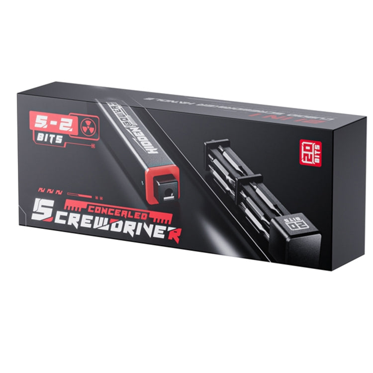 JAKEMY JM-8195 21 in 1 S-2 Bits Square Handle Design Screwdriver(Black) - free shipping - PMC TechLife - Order now!