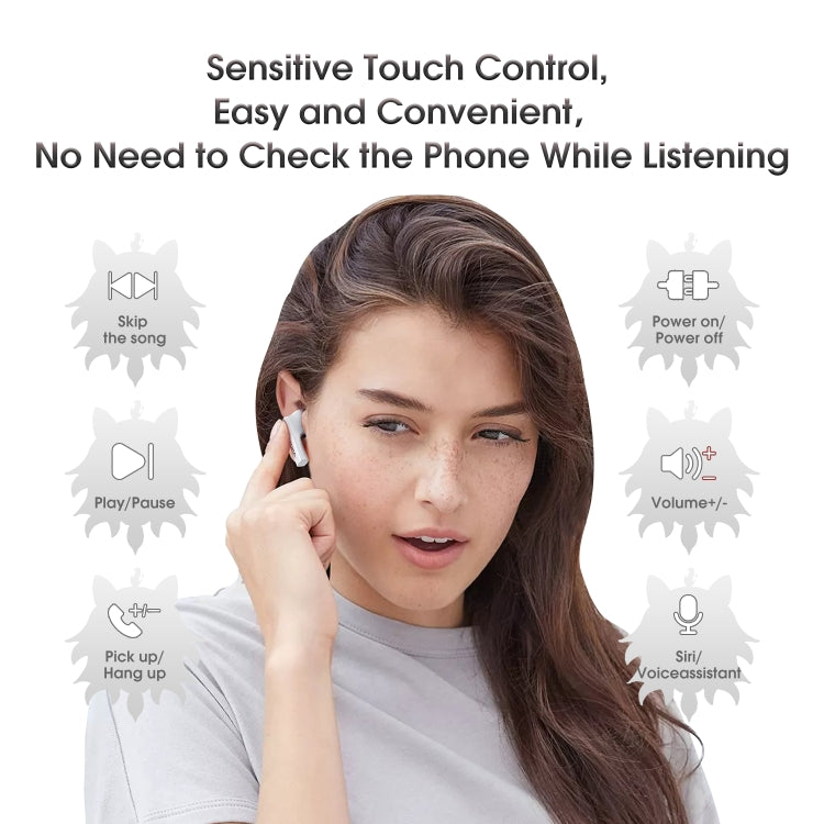 ONIKUMA T301 Transparent Cartoon Wireless Bluetooth Earphone(White) - free shipping - PMC TechLife - Order now!