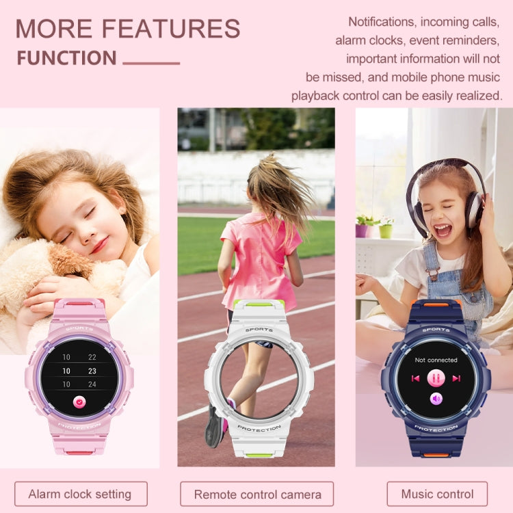 HT19 1.2 inch Round Screen IP68 Children Smart Watch, Support Sleep Monitoring(Pink) - Smart Watches by PMC TechLife | Online Shopping South Africa | PMC TechLife