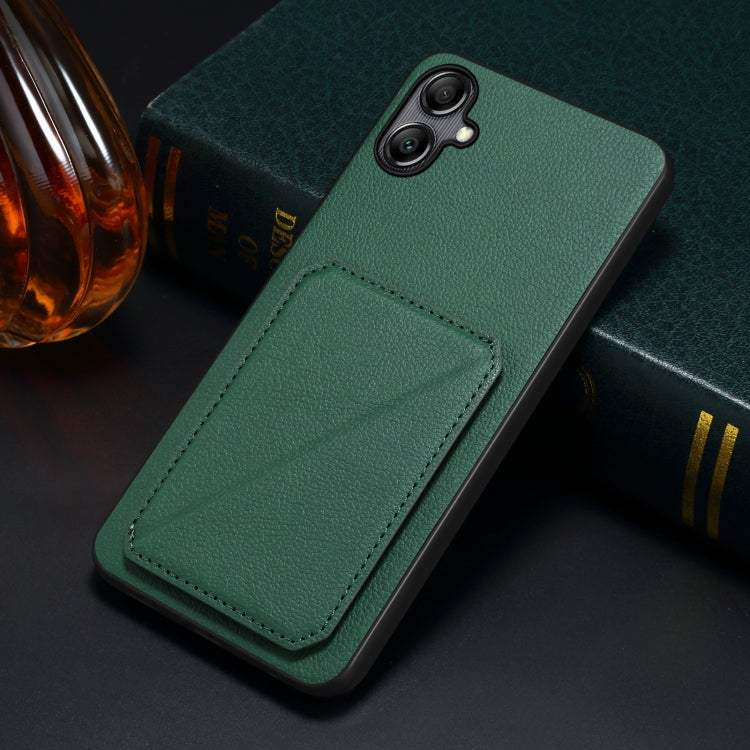 For Samsung Galaxy S23 Ultra 5G Denior Imitation Calf Leather Back Phone Case with Holder(Green) - free shipping - PMC TechLife - Order now!
