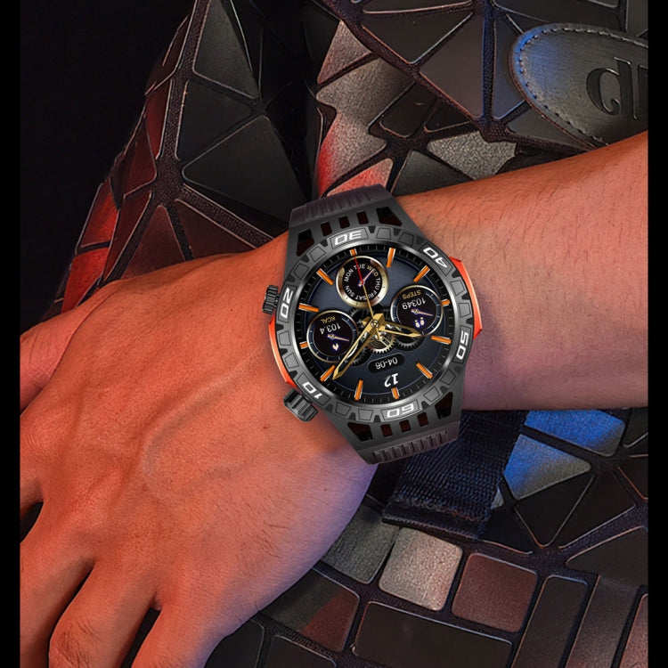 HT22 1.46 inch Smart Sport Watch, Support Bluetooth Call / Sleep / Heart Rate / Blood Pressure Health Monitor(Black Green) - Smart Watches by PMC TechLife | Online Shopping South Africa | PMC TechLife