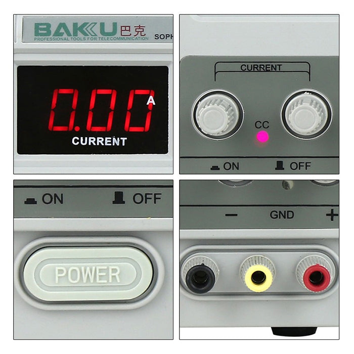 BAKU BK-305D 220V Switching Multi-Function Variable DC LED Uninterrupted Power Supply Repair Voltmeter Ammeter for Mobile Phone / Laptop - free shipping - PMC TechLife - Order now!
