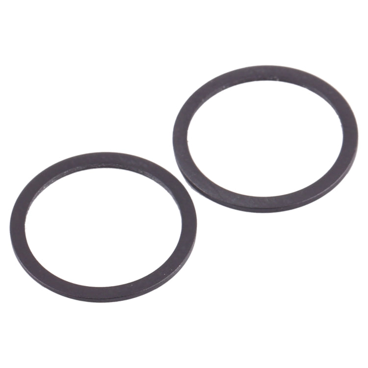 2 PCS Rear Camera Glass Lens Metal Protector Hoop Ring for iPhone 12(Black) - Camera Series by PMC TechLife | Online Shopping South Africa | PMC TechLife