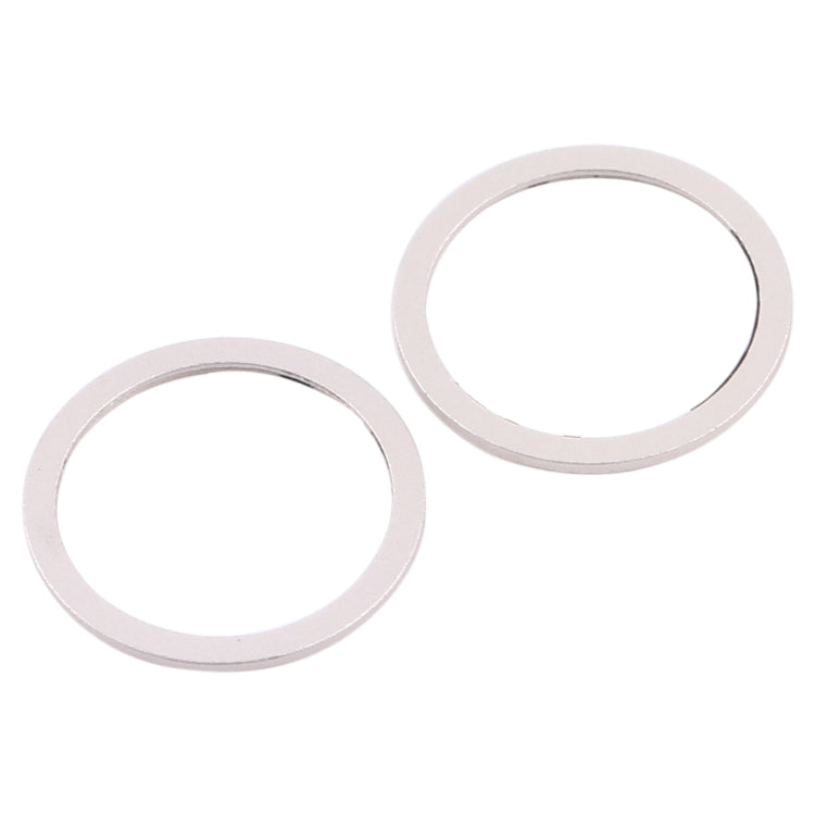 2 PCS Rear Camera Glass Lens Metal Protector Hoop Ring for iPhone 12(White) - Camera Series by PMC TechLife | Online Shopping South Africa | PMC TechLife