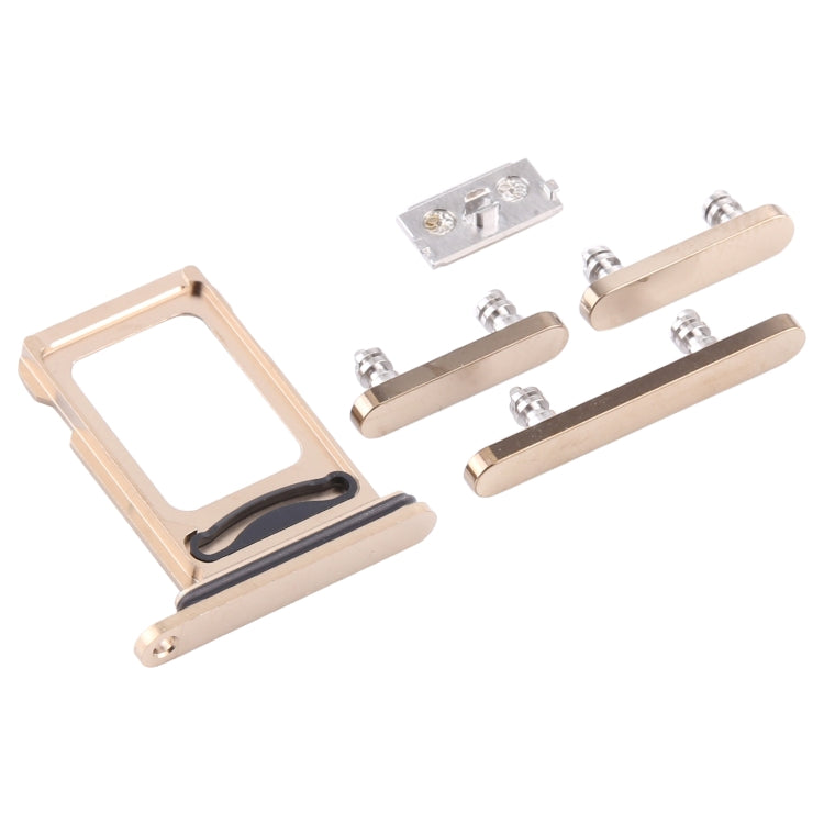 SIM Card Tray + SIM Card Tray + Side Keys for iPhone 12 Pro(Gold) - Metal Parts by PMC TechLife | Online Shopping South Africa | PMC TechLife