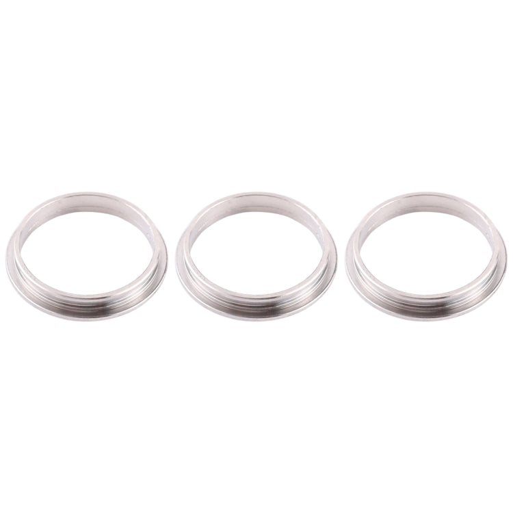 3 PCS Rear Camera Glass Lens Metal Protector Hoop Ring for iPhone 12 Pro Max(Silver) - free shipping - PMC TechLife - Order now!