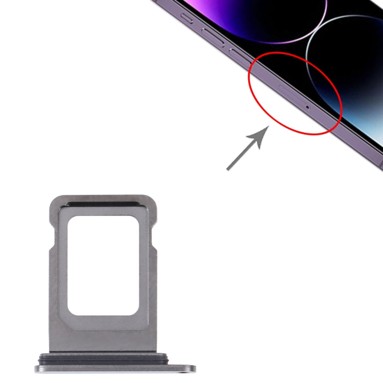 SIM+SIM Card Tray for iPhone 14 Pro Max (Black) - by PMC TechLife | Online Shopping South Africa | PMC TechLife