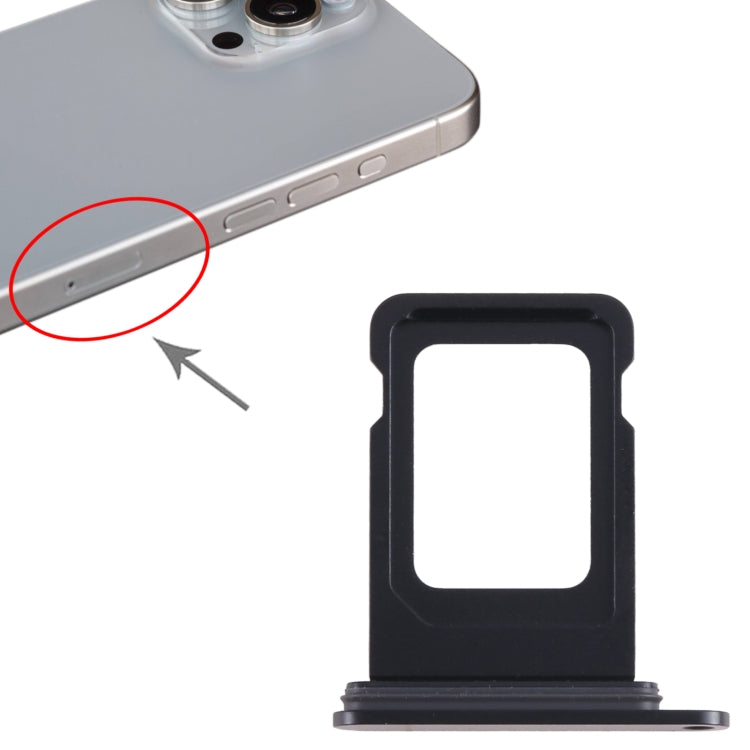 For iPhone 15 Pro SIM Card Tray (Black) - by PMC TechLife | Online Shopping South Africa | PMC TechLife