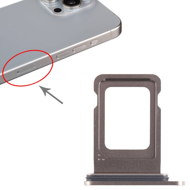 For iPhone 15 Pro Max SIM Card Tray (Titanium Color) - by PMC TechLife | Online Shopping South Africa | PMC TechLife