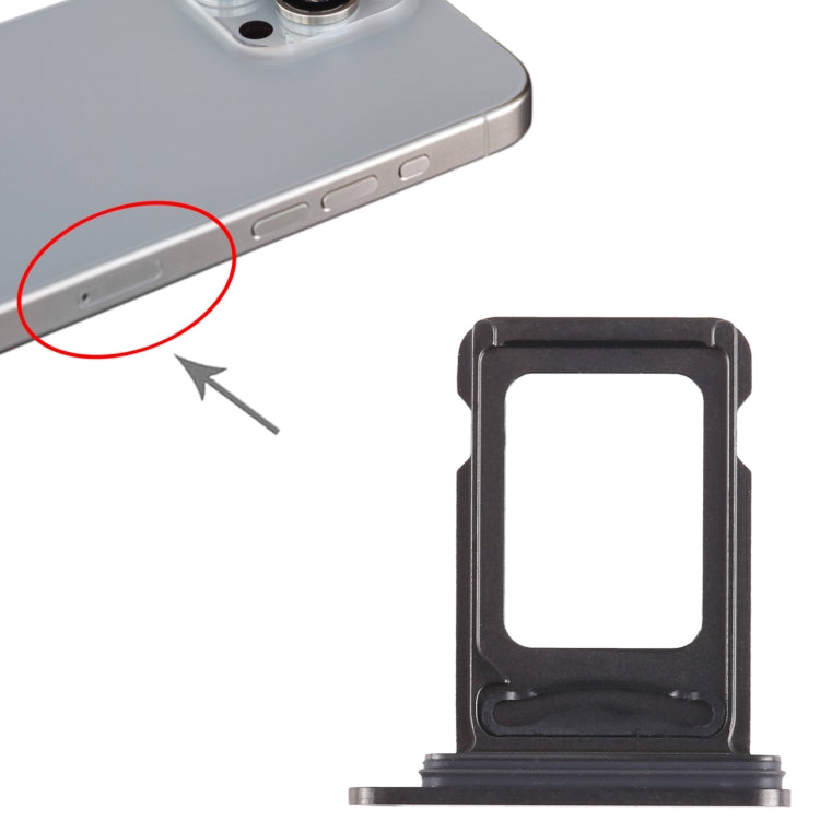For iPhone 15 Pro Max SIM + SIM Card Tray (Black) - by PMC TechLife | Online Shopping South Africa | PMC TechLife