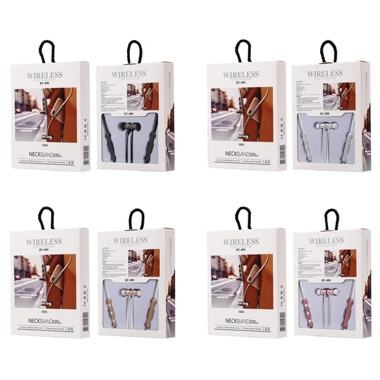 BT-890 Bluetooth 4.2 Hanging Neck Design Bluetooth Headset, Support Music Play & Switching & Volume Control & Answer(Gold) - Neck-mounted Earphone by PMC TechLife | Online Shopping South Africa | PMC TechLife