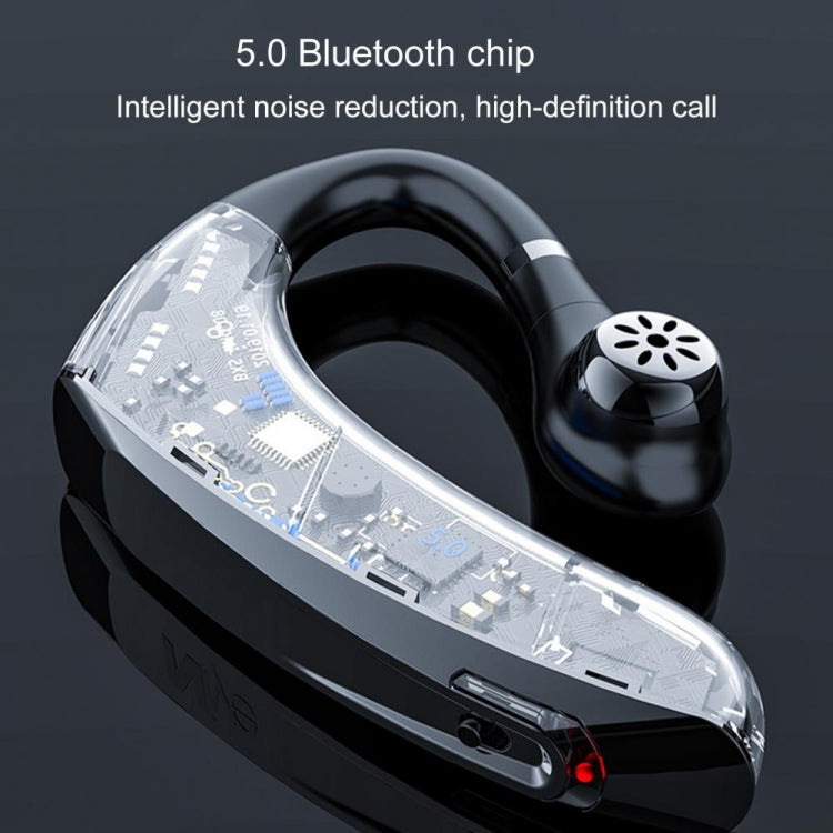 DS800 Bluetooth 5.0 Universal Hanging Ear Style Business Sports Wireless Bluetooth Earphone with Charging Box (Black) - Bluetooth Earphone by PMC TechLife | Online Shopping South Africa | PMC TechLife