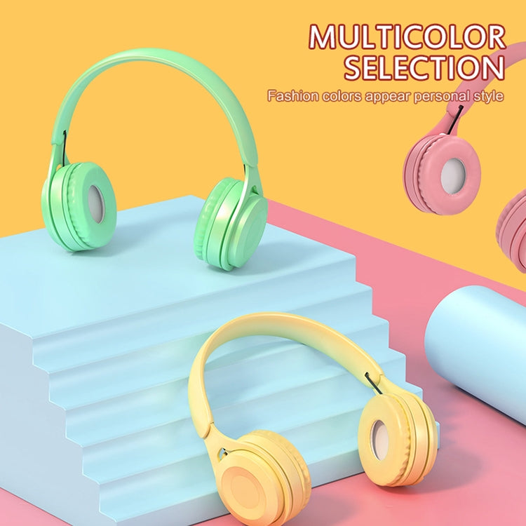Y08 Hifi Sound Quality Macaron Bluetooth Headset, Supports Calling & TF Card & 3.5mm AUX (Green) - Headset & Headphone by PMC TechLife | Online Shopping South Africa | PMC TechLife