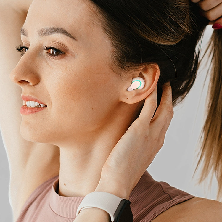 MD06 Mini In-ear TWS Wireless Touch Digital Display Bluetooth Earphone (Pink) - TWS Earphone by PMC TechLife | Online Shopping South Africa | PMC TechLife