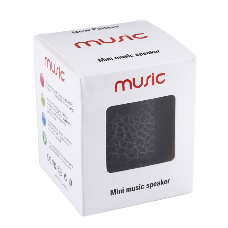 A9 Mini Portable Glare Crack Bluetooth Stereo Speaker with LED Light, Built-in MIC, Support Hands-free Calls & TF Card(Black) - Mini Speaker by PMC TechLife | Online Shopping South Africa | PMC TechLife