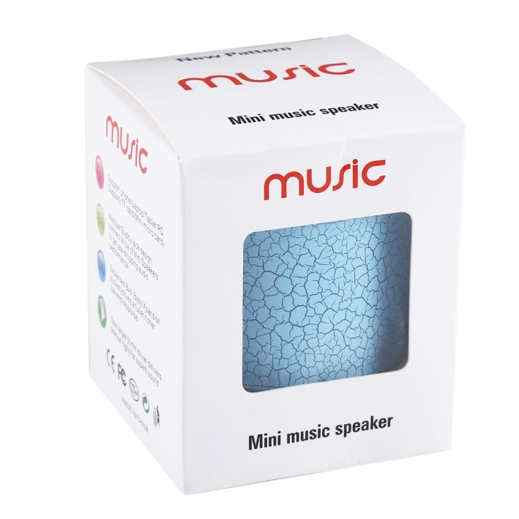 A9 Mini Portable Glare Crack Bluetooth Stereo Speaker with LED Light, Built-in MIC, Support Hands-free Calls & TF Card(Blue) - free shipping - PMC TechLife - Order now!