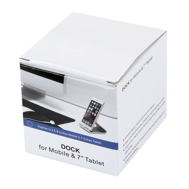 Exquisite Aluminium Alloy Desktop Holder Stand DOCK Cradle For iPhone, Galaxy, Huawei, Xiaomi, LG, HTC and 7 inch Tablet(Gold) - Desktop Holder by PMC TechLife | Online Shopping South Africa | PMC TechLife