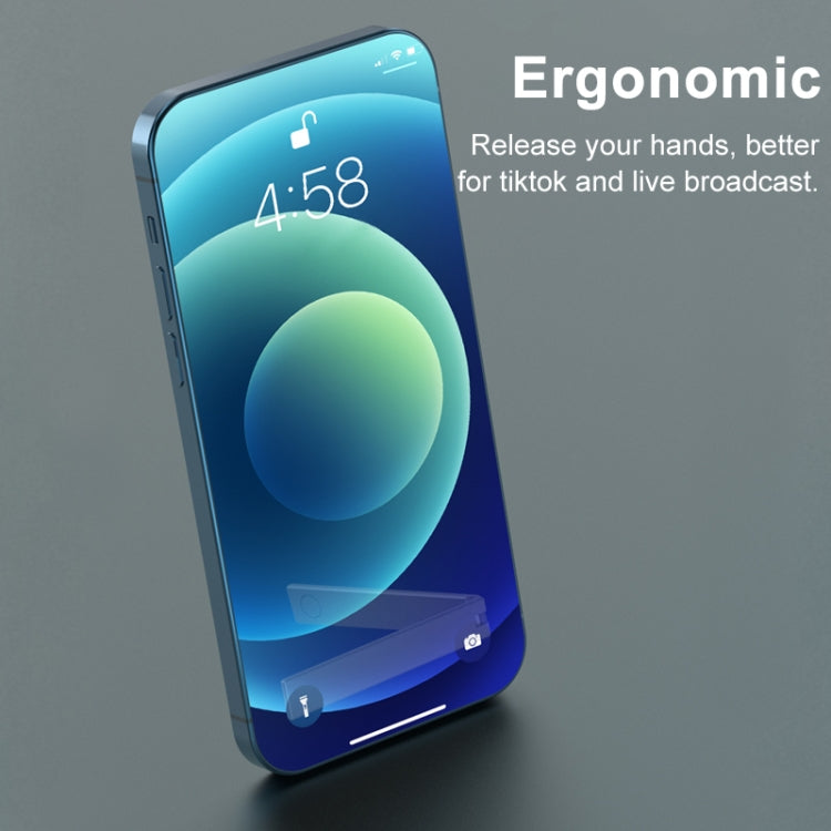 R-JUST SJ07 Linear Shape Magnetic Folding Portable Aluminum Alloy Mobile Phone Holder - Hand-Sticking Bracket by R-JUST | Online Shopping South Africa | PMC TechLife | Buy Now Pay Later Mobicred