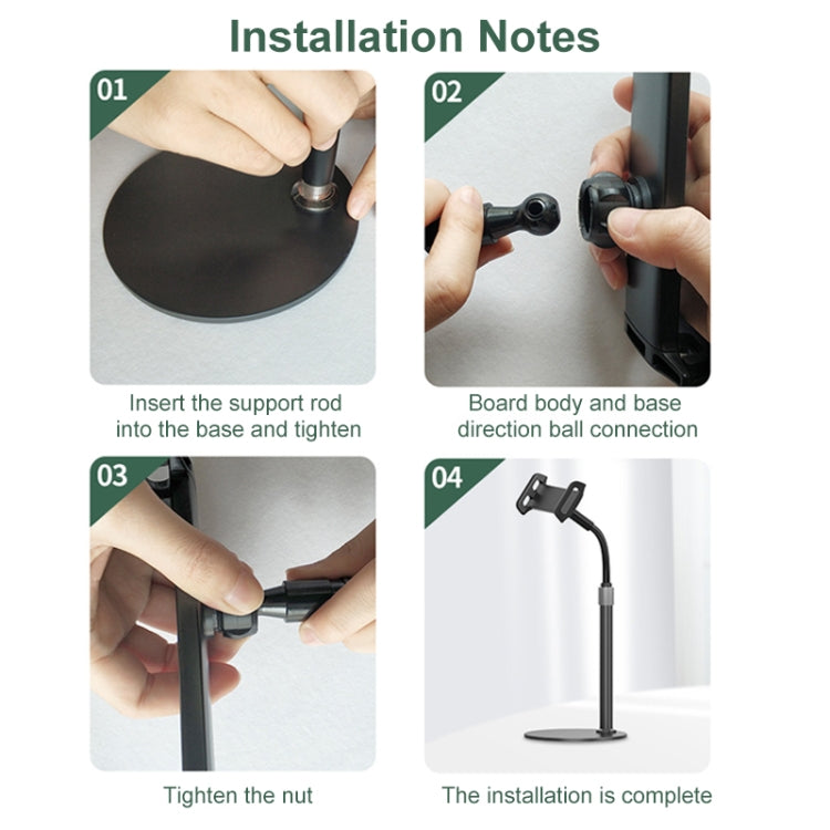 ZM17 Retractable Rotatable Outdoor Selfie Desktop Phone Stand for 4.6-7.8 inch Mobile Phones / Tablets (Black) - Desktop Holder by PMC TechLife | Online Shopping South Africa | PMC TechLife