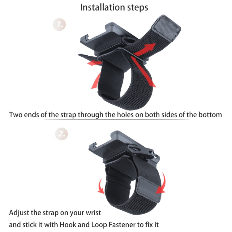 Elastic Wristband Hands Free Phone Holder(Black) - Hand-Sticking Bracket by PMC TechLife | Online Shopping South Africa | PMC TechLife