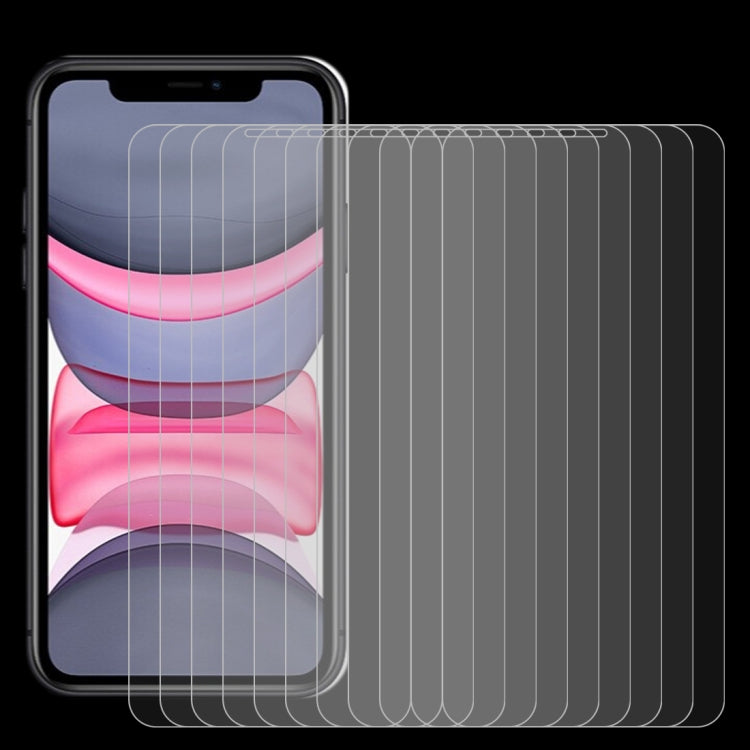 For iPhone 11 / XR 10pcs 0.26mm 9H 2.5D Tempered Glass Film - free shipping - PMC TechLife - Order now!