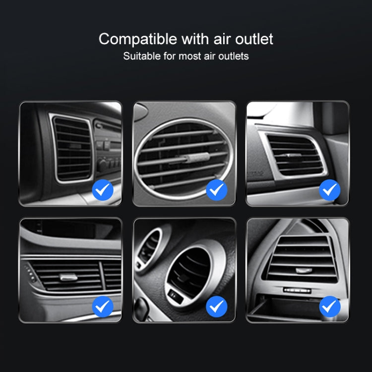 JJT-968 15W Max Output Magnetic Car Air Outlet Bracket Wireless Charger(Blue) - Wireless Charger Holders by PMC TechLife | Online Shopping South Africa | PMC TechLife