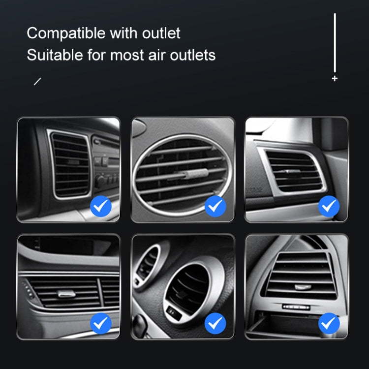 K10 15W Max Output Infrared Sensor Car Air Outlet Bracket Wireless Charger(Black) - Wireless Charger Holders by PMC TechLife | Online Shopping South Africa | PMC TechLife