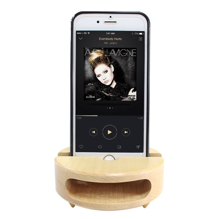 Creative Wooden Mobile Phone Bracket Holder - Desktop Holder by PMC TechLife | Online Shopping South Africa | PMC TechLife
