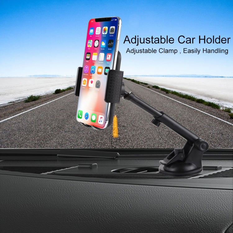 Universal Rotatable Adjustment Car Windshield Mobile Phone Holder with Suction Cup (Black) - Car Holders by PMC TechLife | Online Shopping South Africa | PMC TechLife