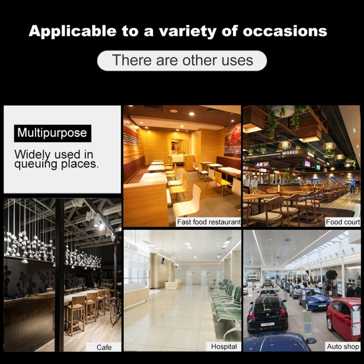 QC100 999 Channel Restaurant Wireless Paging Queuing Calling System with 20 Call Coaster Pagers, EU Plug - Alarm System by PMC TechLife | Online Shopping South Africa | PMC TechLife