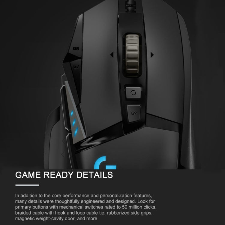 Logitech G502 HERO Wired Gaming Mouse with 11 Buttons, Length: 2.1m - free shipping - PMC TechLife - Order now!