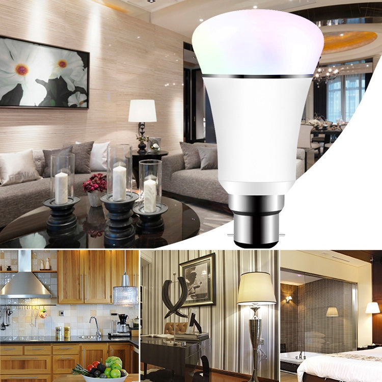 B22 7W RGBW WiFi Smart LED Light Bulb, 6000K LED Lamp Works with Alexa & Google Home, AC 85-265V - Smart Light Bulbs by PMC TechLife | Online Shopping South Africa | PMC TechLife