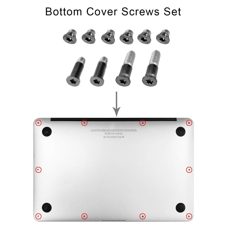 10 in 1 Bottom Cover Screws Set for Macbook Air Retina 13 inch A1932 2018 EMC3184 (Black) - free shipping - PMC TechLife - Order now!