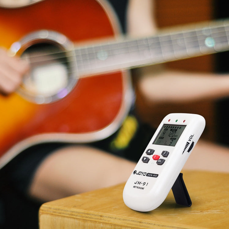 JOYO JM-91 Mini Portable Multi-functional Vocal Metronome Electronic Digital Metronome Tone Generator Tuner for Guitar Violin Ukulele(White) - free shipping - PMC TechLife - Order now!