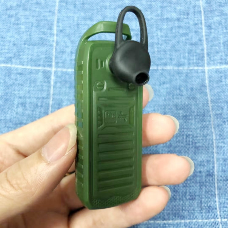 Mini B25 Headphone Mobile Phone, Hands Free Bluetooth Dialer Headphone, MP3 Music, Dual SIM, Network: 2G(Red) - Others by PMC TechLife | Online Shopping South Africa | PMC TechLife