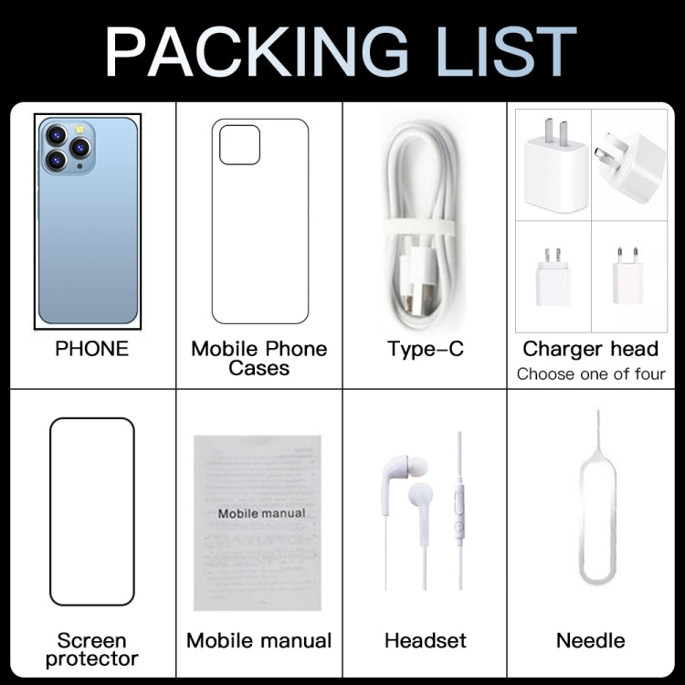 i13 ProMax, 1GB+8GB, 6.1 inch Drop Notch Screen, Face Identification, Android 6.0 MTK6580P Quad Core, Network: 3G, Dual SIM(White) - by PMC TechLife | Online Shopping South Africa | PMC TechLife | Buy Now Pay Later Mobicred