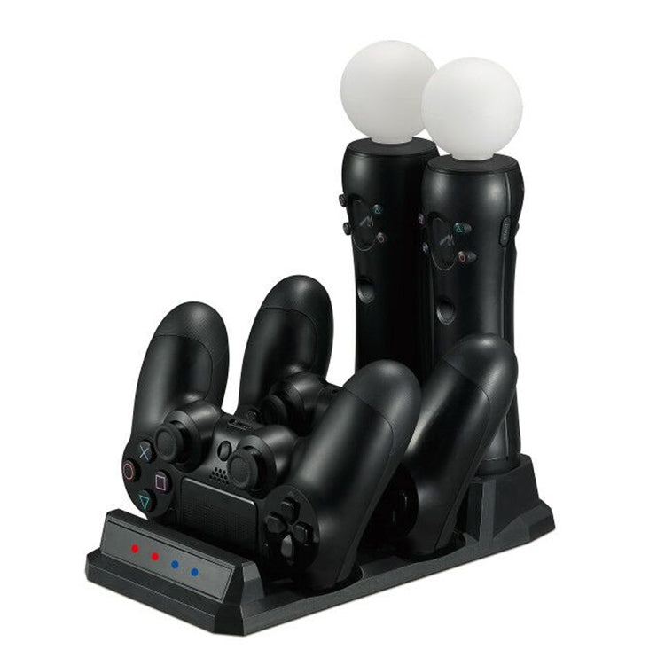 4 in 1 Charger USB Charging Dock Station Stand with LED Indicator for Playstation PS4 Controller & PS Move Controller - Charger & Power by PMC TechLife | Online Shopping South Africa | PMC TechLife