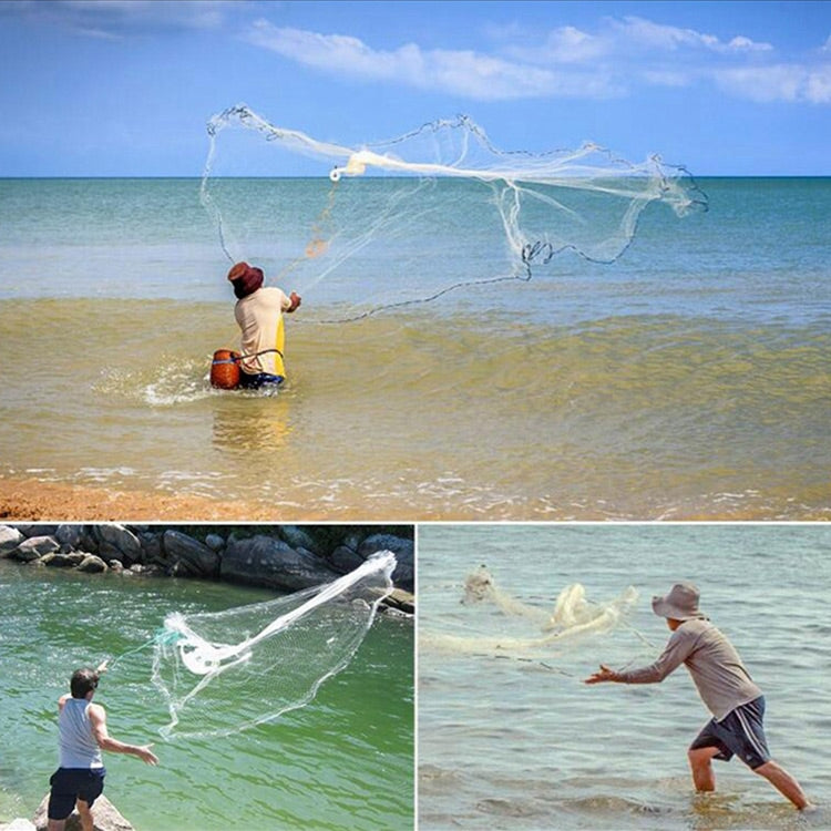 American Easy Throw Cast Net Fishing Mesh Fishing Tackle - Fishing Net by PMC TechLife | Online Shopping South Africa | PMC TechLife