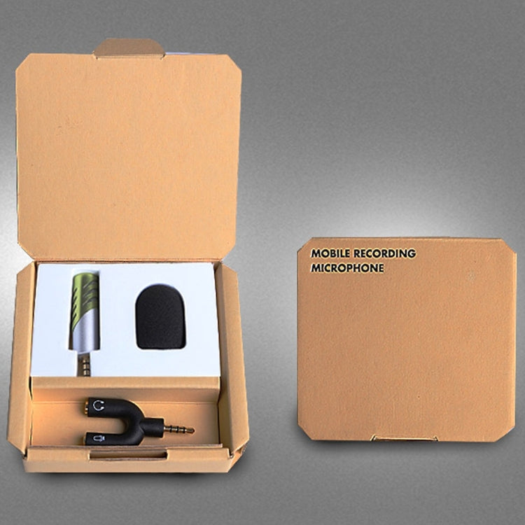 R1 Mini Condenser Record Microphone, For Smart Phones, Tablets and Other Audio Device with 3.5mm Earphone Port(Green) - Other Accessories by PMC TechLife | Online Shopping South Africa | PMC TechLife