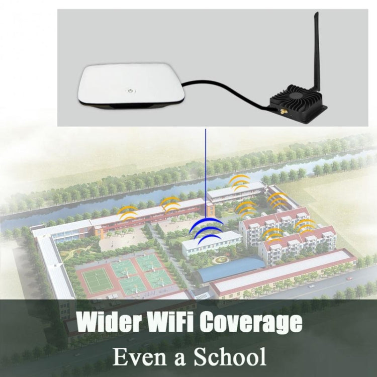 EDUP EP-AB003 8W 2.4GHz WiFi Signal Extender Broadband Amplifier with Antenna for Wireless Router, EU Plug - free shipping - PMC TechLife - Order now!