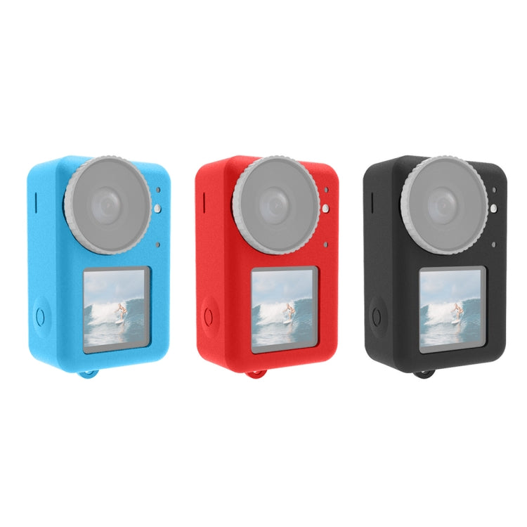 For DJI Osmo Action 4 / 3 PULUZ Silicone Protective Case with Lens Cap (Red) - by PULUZ | Online Shopping South Africa | PMC TechLife