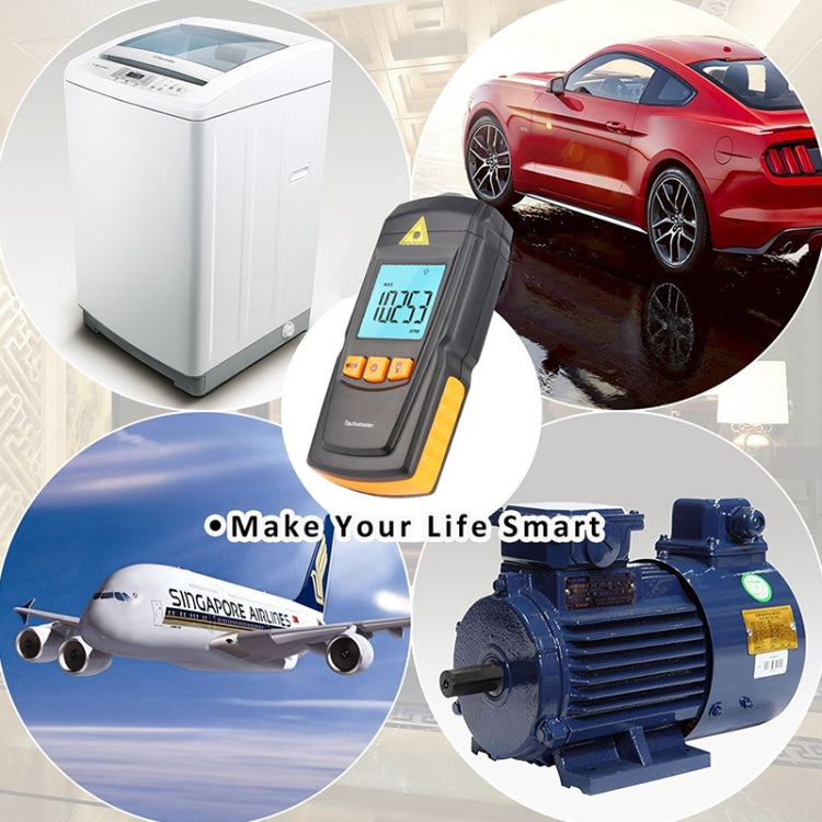 BENETECH GM8905 Handheld Digital Laser Tachometer, Range: 2.5-99999RPM - free shipping - PMC TechLife - Order now!