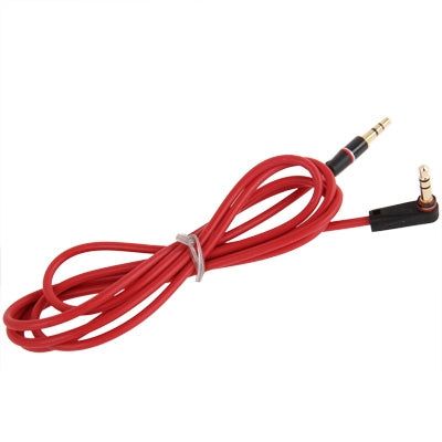 1.2m Aux Audio Cable 3.5mm Elbow Male to Straight Male, Compatible with Phones, Tablets, Headphones, MP3 Player, Car/Home Stereo & More(Red) - Cable & Splitter by PMC TechLife | Online Shopping South Africa | PMC TechLife