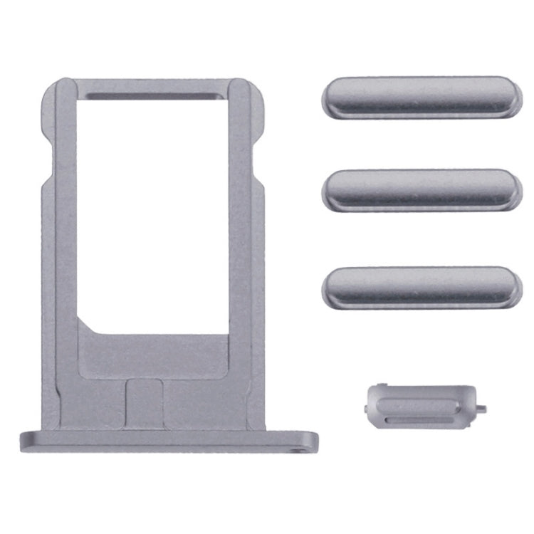 Full Assembly Housing Cover for iPhone 6 Plus, Including Back Cover & Card Tray & Volume Control Key & Power Button & Mute Switch Vibrator Key(Grey) - iPhone 6/6 Plus Parts by PMC TechLife | Online Shopping South Africa | PMC TechLife