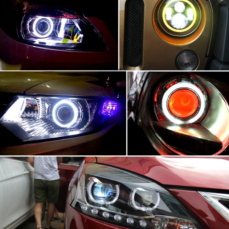 70mm 5W 180LM Angel Eyes Circles Car Headlight White Light COB LED Lights for Vehicles, DC 12-24V - Eagle Eye Lamps by PMC TechLife | Online Shopping South Africa | PMC TechLife