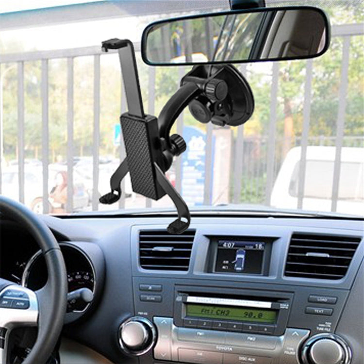 Universal In-car Mobile Holder, Adjustable Width: 100-220mm, For iPad mini 1 / 2 / 3 / New iPad (iPad 3) / iPad 2 / iPad / Others Tablet(Black) - Car Holders by PMC TechLife | Online Shopping South Africa | PMC TechLife